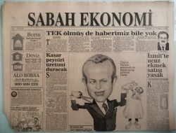 Sabah Ekonomi Gazetesi 12 Temmuz 1992 Adil Araslı Ada Toplamaya Başladı -GZ44198 - 2