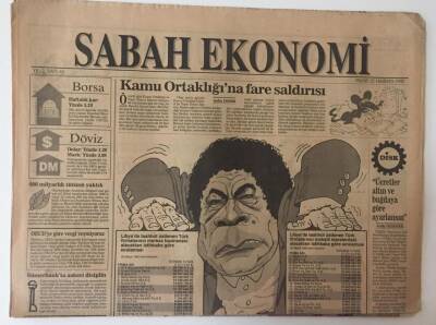 Sabah Ekonomi Gazetesi 21 Haziran 1992 - Kamu Ortaklığına Fare Saldırısı GZ11097 - 1