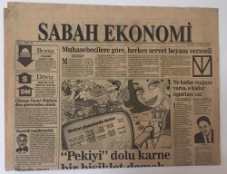 Sabah Ekonomi Gazetesi 24 Mayıs 1992 - Muhasebecilere Göre Herkes Servet Beyanı Vermeli GZ11094 - 2