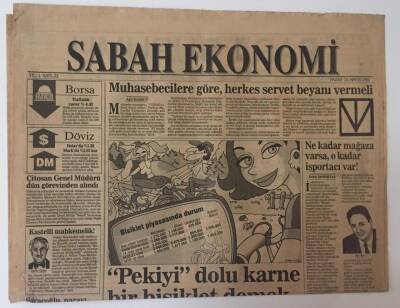 Sabah Ekonomi Gazetesi 24 Mayıs 1992 - Muhasebecilere Göre Herkes Servet Beyanı Vermeli GZ11094 - 2