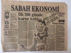 Sabah Ekonomi Gazetesi 31 Mayıs 1992 - Demirel Hükümetinin 200 Günlük Ekonomi Performansı Göz Doldurmadı GZ11088 - 2
