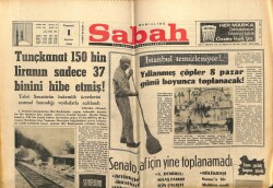 Sabah Gazetesi 1 Ağustos 1966 - İstanbulda Yıllanmış Çöpler 8 Pazar Günü Temizlenecek GZ63980 - 2