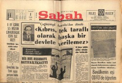 Sabah Gazetesi 1 Ekim 1966 - Bir Rus Assubayı Batıya İltica Etti GZ64232 - 2