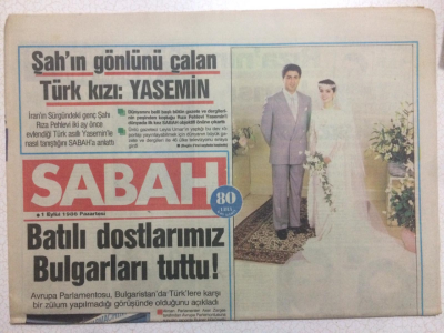 Sabah Gazetesi 1 Eylül 1986 - Şahın Gönlünü Çalan Türk Kızı GZ23578 - 1