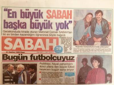 Sabah Gazetesi 1 Haziran 1986 - Papandreunun Çılgın Olup Olmadığı Bugün Anlaşılacak GZ38875 - 1