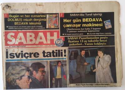Sabah Gazetesi 1 Şubat 1986 - Nazan Şorayın İngiliz Sevgilisi Var GZ13994 - 2