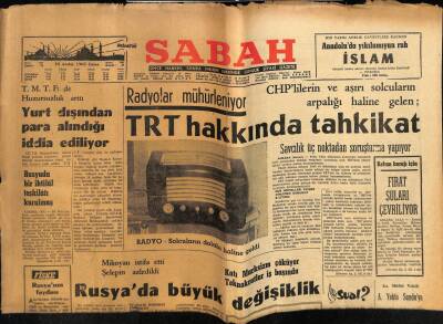 Sabah Gazetesi 10 Aralık 1965 - Muhsin Ertuğrulun İşine Son Verilecek GZ74907 - 1