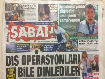 Sabah Gazetesi 10 Eylül 2014 - Dış Operasyonları Bile Dinlediler GZ29745 - 1