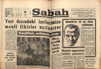 Sabah Gazetesi 10 Kasım 1966 - Yurt Dışındaki İşçilerimize Menfi Fikirler Aşılanıyor GZ64041 - 2