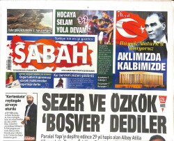 Sabah Gazetesi 10 Kasım 2014 - Kobanide Yeni Bilanço 1013 Ölü - İşte Gökyüzünden 3. Havalimanı GZ100213 - 2