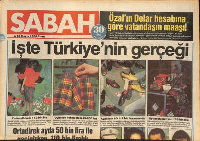 Sabah Gazetesi 10 Mayıs 1985 - Şehnaz Dilan, Dedektif Asiye Hırsızları Yakaladı, Demir Yumruklu Ajan Zortek, Kastelli, Harika Avcı GZ126501 - 1