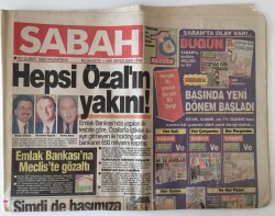 Sabah Gazetesi 10 Şubat 1992 - Türkiyenin Başına Şimdide İran Terörü Çıktı GZ11669 - 2