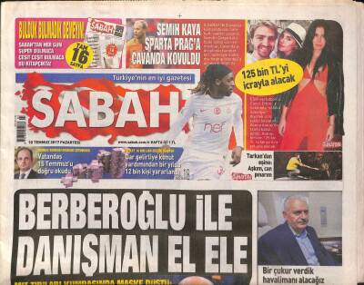 Sabah Gazetesi 10 Temmuz 2017 - Kaş Festivalinde Renkli Görüntüler * Aleyna Tilki GZ84362 - 1
