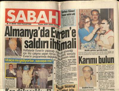 Sabah Gazetesi 11 Ekim 1988 - Doğum Günü Hediyesi GZ56606 - 1