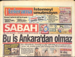 Sabah Gazetesi 11 Ekim 1992 - Beşiktaş'ta Operasyon - Bu İş Ankara'dan Olmaz GZ2975 - Gökçekoleksiyon