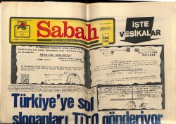Sabah Gazetesi 11 Haziran 1976 - Türkiyeye Sol Sloganları TİTO Gönderiyor GZ64031 - 2