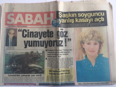Sabah Gazetesi 11 Mayıs 1985 - Özala Kızıp Beni Dövdüler - GZ15103 - 2