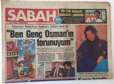 Sabah Gazetesi 11 Nisan 1986 - Ajda Çocuk Yapmaktan Umudunu Kesti , Sezen Aksu Bademcik Ameliyatı Olacak GZ16008 - 2