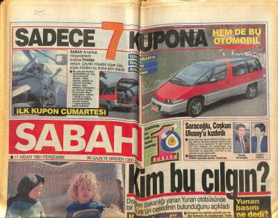 Sabah Gazetesi 11 Nisan 1991 - Sözenin Artık Hiç Mazereti Kalmadı GZ62133 - 1