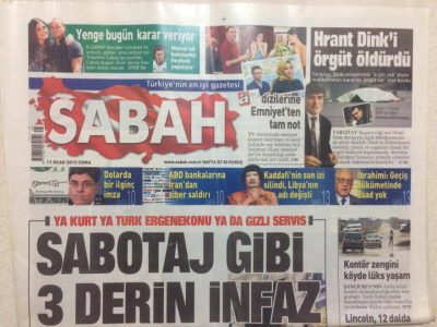 Sabah Gazetesi 11 Ocak 2013 - Sabotaj Gibi 3 Derin İnfaz GZ27897 - 1