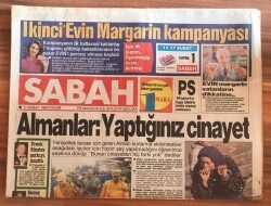Sabah Gazetesi 11 Şubat 1990 - Almanlar Yaptığınız Cinayet GZ1813 - 1
