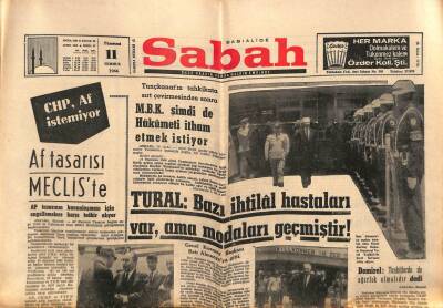 Sabah Gazetesi 11 Temmuz 1966 - Tural Bazı İhtilal Hastaları Var , Ama Modaları Geçmiştir ! GZ82070 - 1