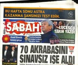 Sabah Gazetesi 12 Aralık 2014 - Dünyada Yılda 475 Bin Cinayet İşleniyor - Lucescu Tarih Yazdı GZ100323 - 2