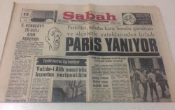 Sabah Gazetesi 12 Haziran 1968 - ParisYanıyor - GZ15440 - 1