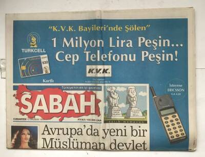 Sabah Gazetesi 12 Haziran 1999 - Avrupada Yeni Bir Müslüman Devlet GZ7988 - 1