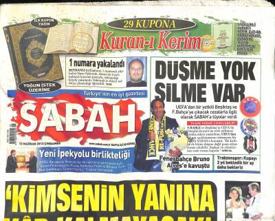 Sabah Gazetesi 12 Haziran 2013 - ABDyi Karıştıran Ajan Kayıp - Yeni İpekyolu Birlikteliği GZ124746 - 1