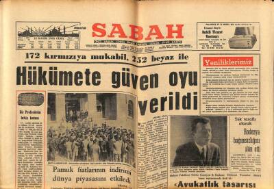 Sabah Gazetesi 12 Kasım 1965 - Nato Doğu Ekspresi Tatbikatı Başarılı Geçti GZ74881 - 1