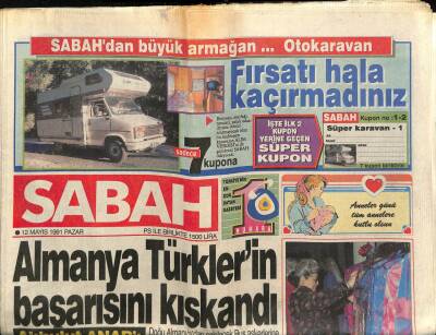 Sabah Gazetesi 12 Mayıs 1991 - Ortadoğuda Tarihi Sarsan Önemli Adım GZ87623 - 1