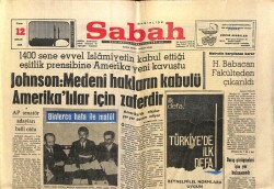 Sabah Gazetesi 12 Nisan 1968 - Kuranı Kerimi İfsat Edenler Hesap Vereceklerdir GZ64172 - 1