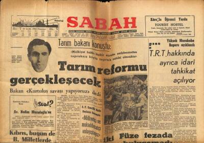Sabah Gazetesi 13 Aralık 1965 - Bölükbaşı İtham Edildi GZ74910 - 1