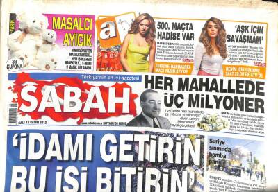Sabah Gazetesi 13 Kasım 2012 - İdamı Getirin Bu İşi Bitirin GZ107026 - 1