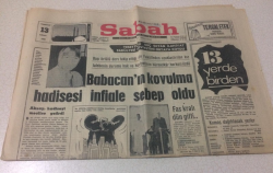 Sabah Gazetesi 13 Nisan 1968 - Tesettürü Suç Sayan İlahiyat Fakültesi Hüviyetini Ortaya Koydu - GZ15453 - 1