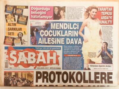 Sabah Gazetesi 13 Nisan 2010 - Taraftar Tepkisi Ardayı Bunalttı GZ40245 - 1