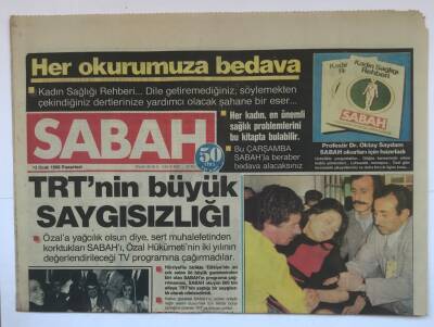 Sabah Gazetesi 13 Ocak 1986- TRTnin Büyük Saygısızlığı GZ2492 - 1