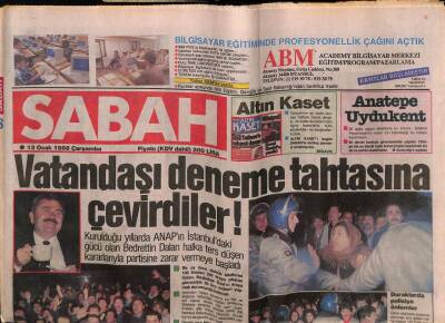 Sabah Gazetesi 13 Ocak 1988 - Doğum Günü Hediyesi GZ55870 - 1