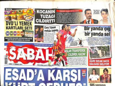 Sabah Gazetesi 13 Temmuz 2012 - Nijeryada Petrol Tankeri Patladı 100 Ölü GZ100413 - 1