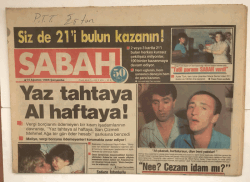 Sabah Gazetesi 14 Ağustos 1985 - Sadece İstanbullu İşadamlarının Vergi Borcu 276 Milyar Lira GZ5137 - 1
