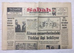 Sabah Gazetesi 14 Mart 1972 - Alman Cezaevlerindeki Türkler İlgi Bekliyor,Rus Casusunun Duruşmasına Devam Edildi - GZ17393 - 1