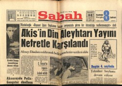 Sabah Gazetesi 14 Mayıs 1966 - Akisin Din Aleyhtarı Yayını Nefretle Karşılandı GZ63963 - 1