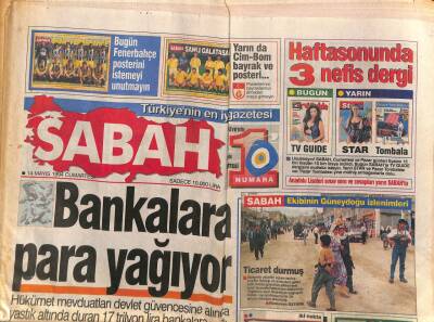 Sabah Gazetesi 14 Mayıs 1994 - Çiller İhracatçı Başımızın Tacı GZ81240 - 1