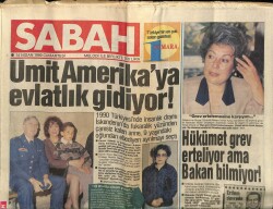 Sabah Gazetesi 14 Nisan 1990 - Hükümet Grev Erteliyor Bakan Bilmiyor GZ61505 - 2