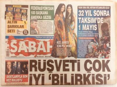 Sabah Gazetesi 14 Nisan 2010 - Rüşveti Çok İyi Bilirkişi GZ40246 - 1