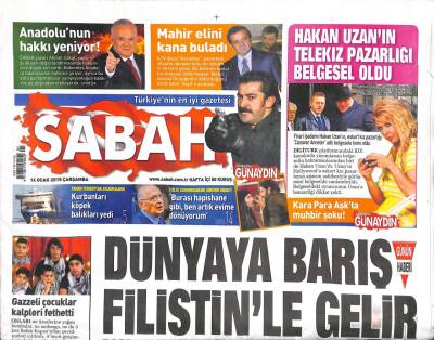 Sabah Gazetesi 14 Ocak 2015 - İtalya Cumhurbaşkanı Görevini Bıraktı Burası Hapishane Gibi,Ben Artık Evime Dönüyorum GZ106805 - 1