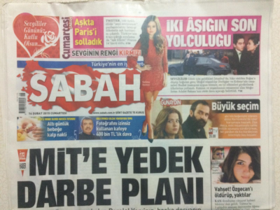 Sabah Gazetesi 14 Şubat 2015 - Mite Yedek Darbe Planı GZ27201 - 1