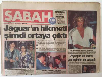 Sabah Gazetesi 14 Temmuz 1986 - Jaguarın Hikmeti Şimdi Ortaya Çıktı , Özal Yeni Damadını Çok Sevdi GZ20940 - 1