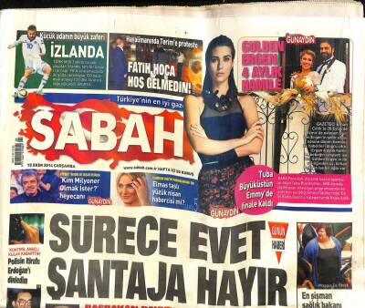 Sabah Gazetesi 15 Ekim 2014 - Cameron Diazın Parmağındaki Sır - 1